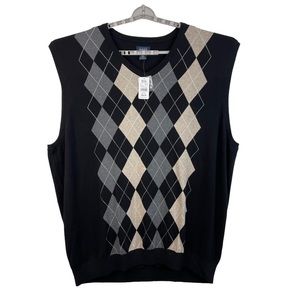 Harbor Bay Men’s Argyle Vest Size 6XL